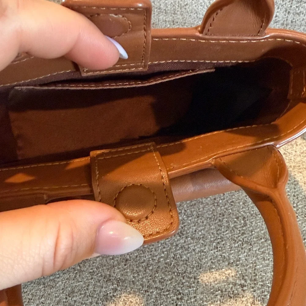 Claudie Perlot Mini Shoulder Bag Used Caramel Brown used